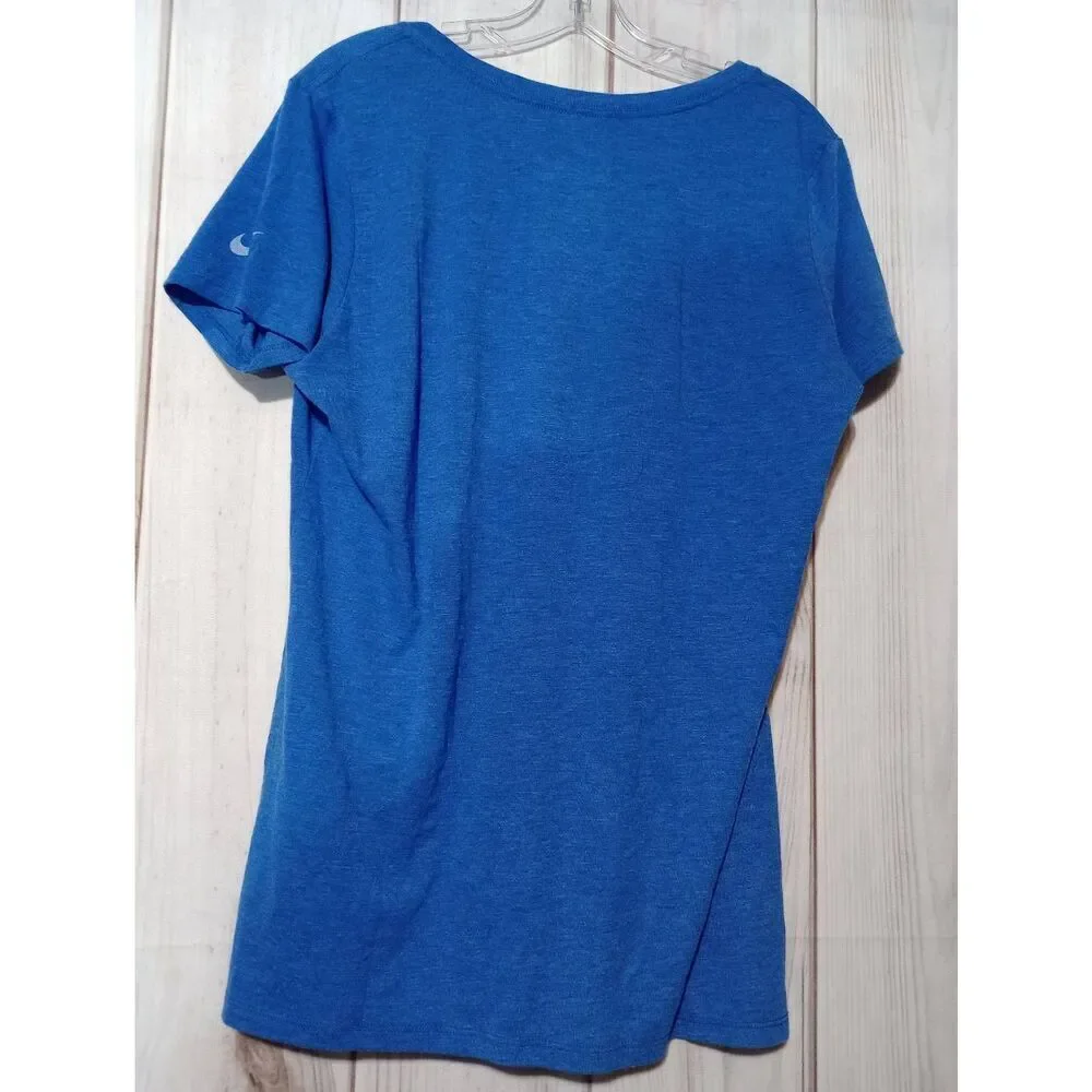 Kansas City Royals Tshirt Lady Extra Large Slim Fit Nike Blue‎ Baseball